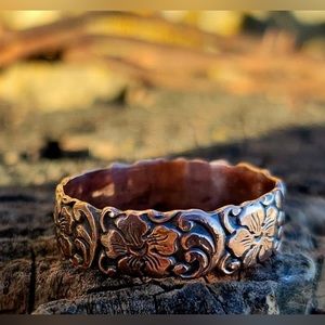 Copper handcrafted ring